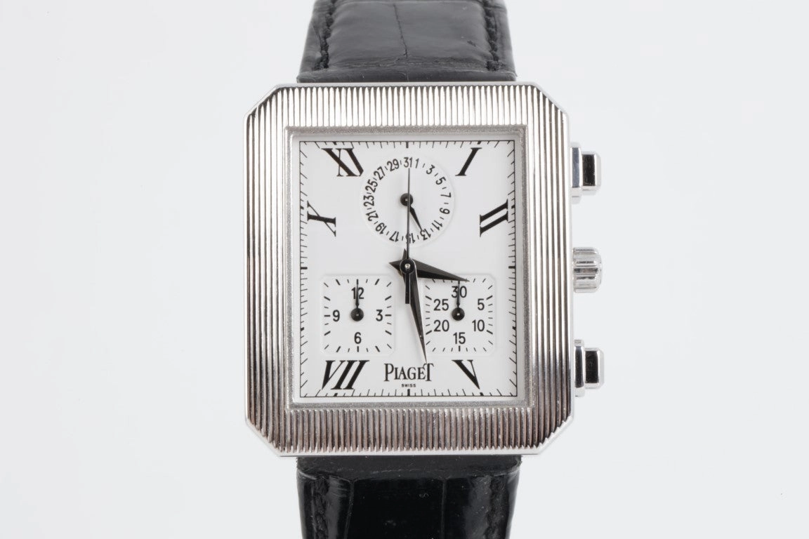 Piaget Protocol 28mm 18k White Gold Watch & Box