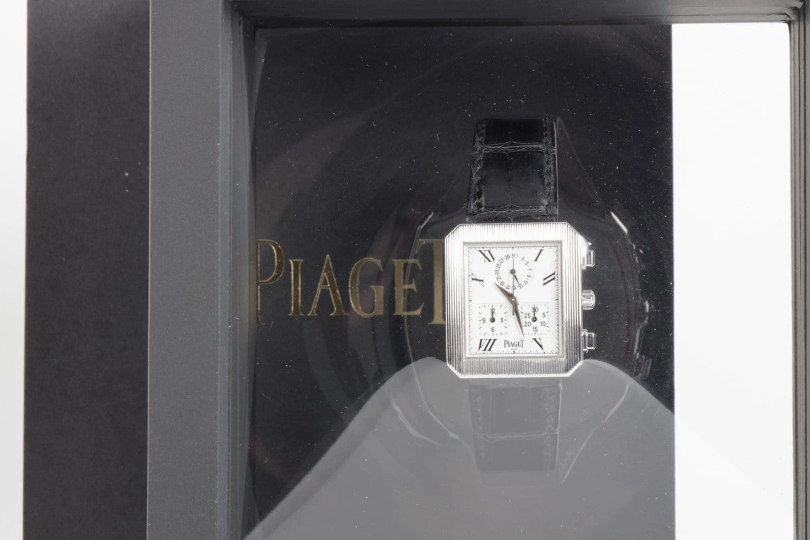 Piaget Protocol 28mm 18k White Gold Watch & Box
