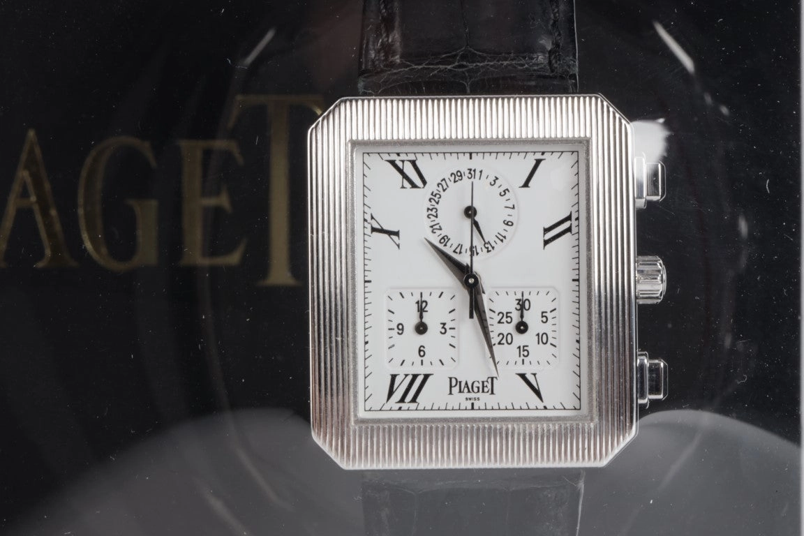 Piaget Protocol 28mm 18k White Gold Watch & Box