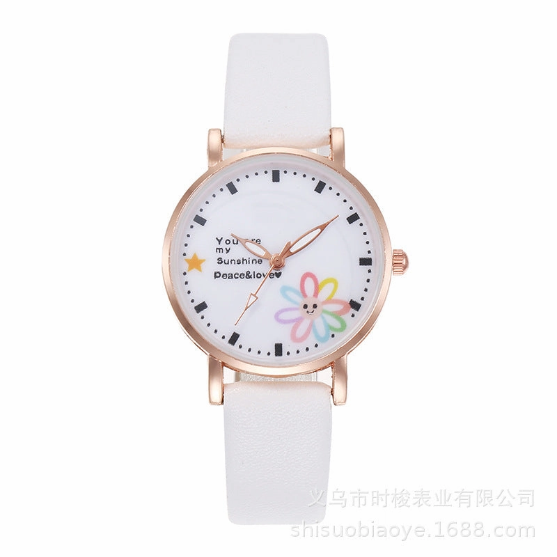 Pink Girls Watch Daisy Academy Style