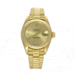 Pre-owned 18ct Yellow Gold Rolex Datejust M#69178  26mm Watch on President Bracelet 1984