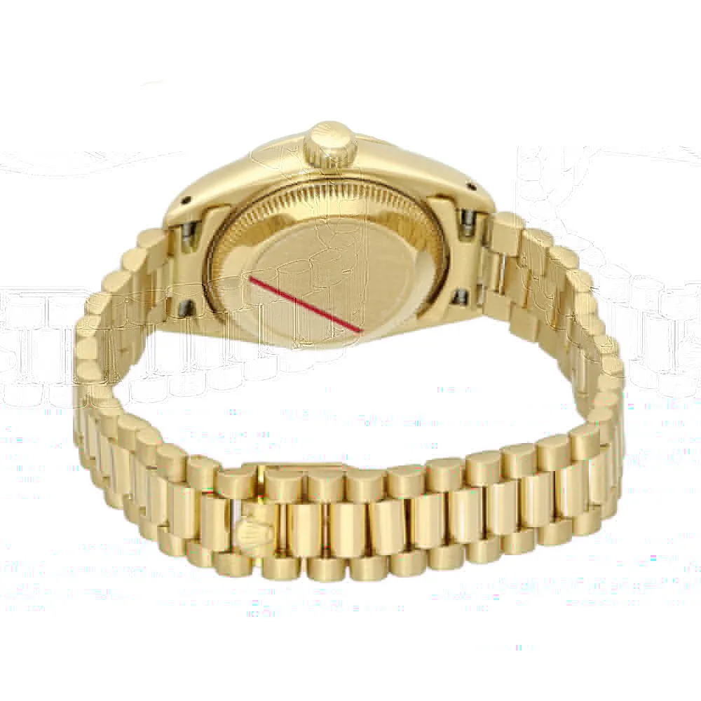 Pre-owned 18ct Yellow Gold Rolex Datejust M#69178  26mm Watch on President Bracelet 1984
