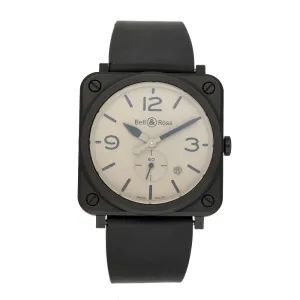 Pre-owned Bell & Ross Aviator BRS-DESERT-CEM Watch