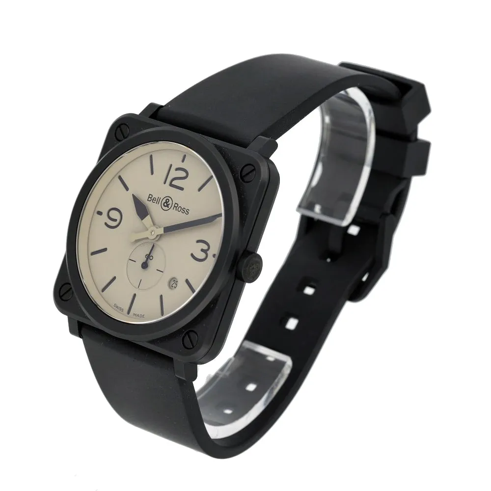 Pre-owned Bell & Ross Aviator BRS-DESERT-CEM Watch