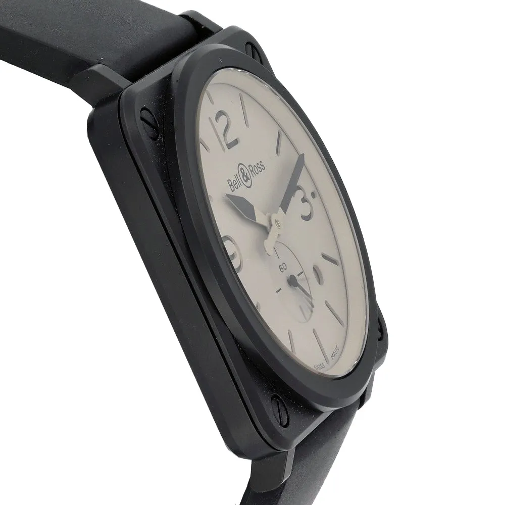 Pre-owned Bell & Ross Aviator BRS-DESERT-CEM Watch