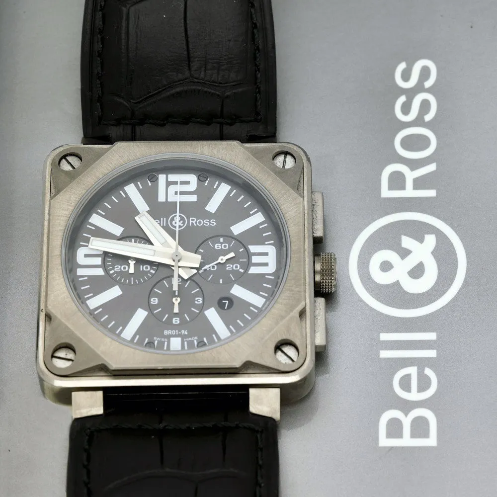 Pre-owned Bell & Ross BR01-94 Titanium Watch