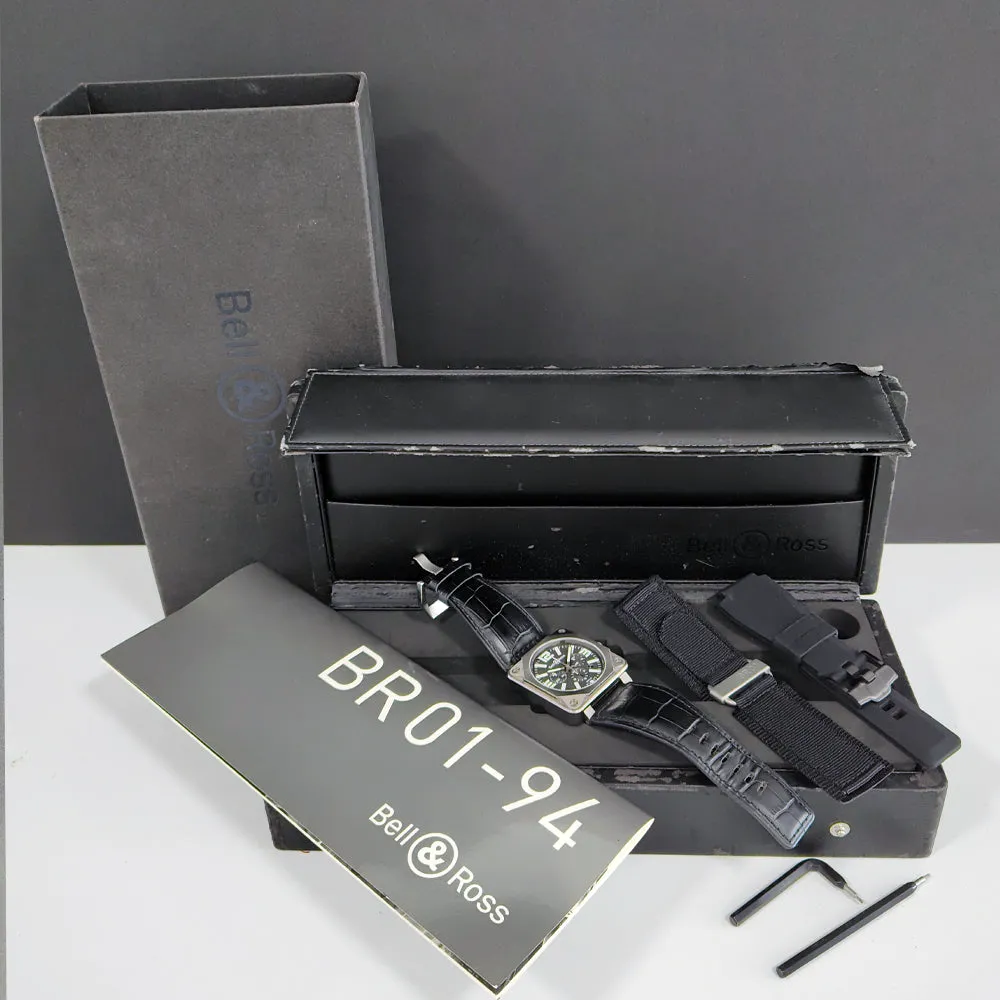 Pre-owned Bell & Ross BR01-94 Titanium Watch
