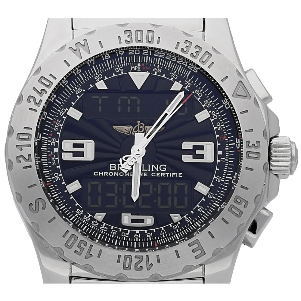 Pre-owned Breitling Airwolf Chronograph A78363 Steel 2007 Box and Papers