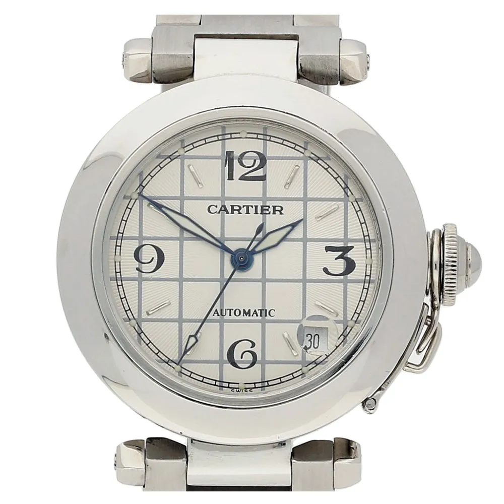 Pre-owned Cartier Pasha Automatic Stainless Steel Bracelet Watch, 2324