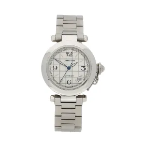 Pre-owned Cartier Pasha Automatic Stainless Steel Bracelet Watch, 2324