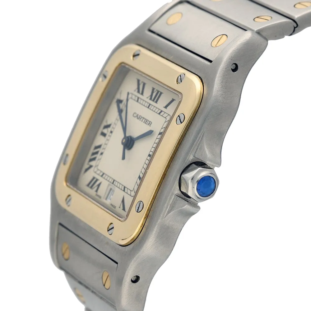 Pre-Owned Cartier Santos 1566 1995 Galbe Watch