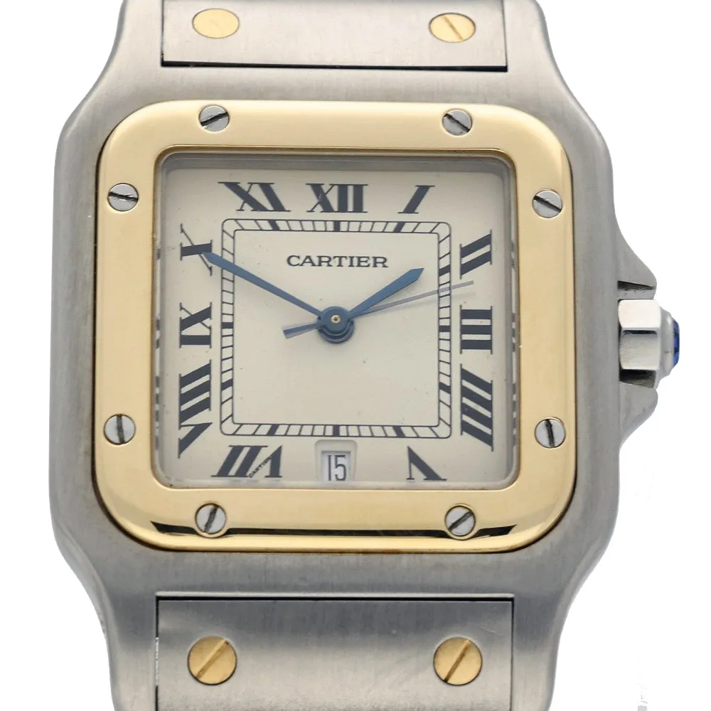 Pre-Owned Cartier Santos 1566 1995 Galbe Watch
