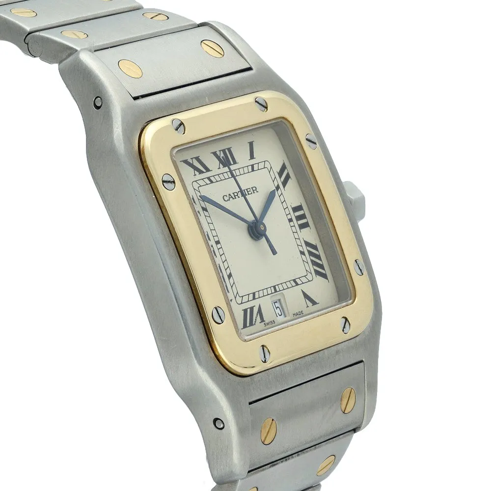 Pre-Owned Cartier Santos 1566 1995 Galbe Watch