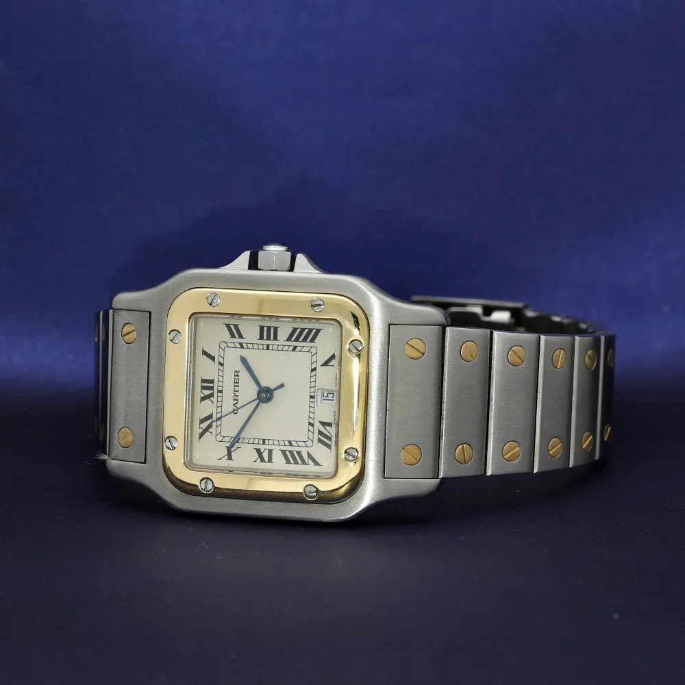 Pre-Owned Cartier Santos 1566 1995 Galbe Watch