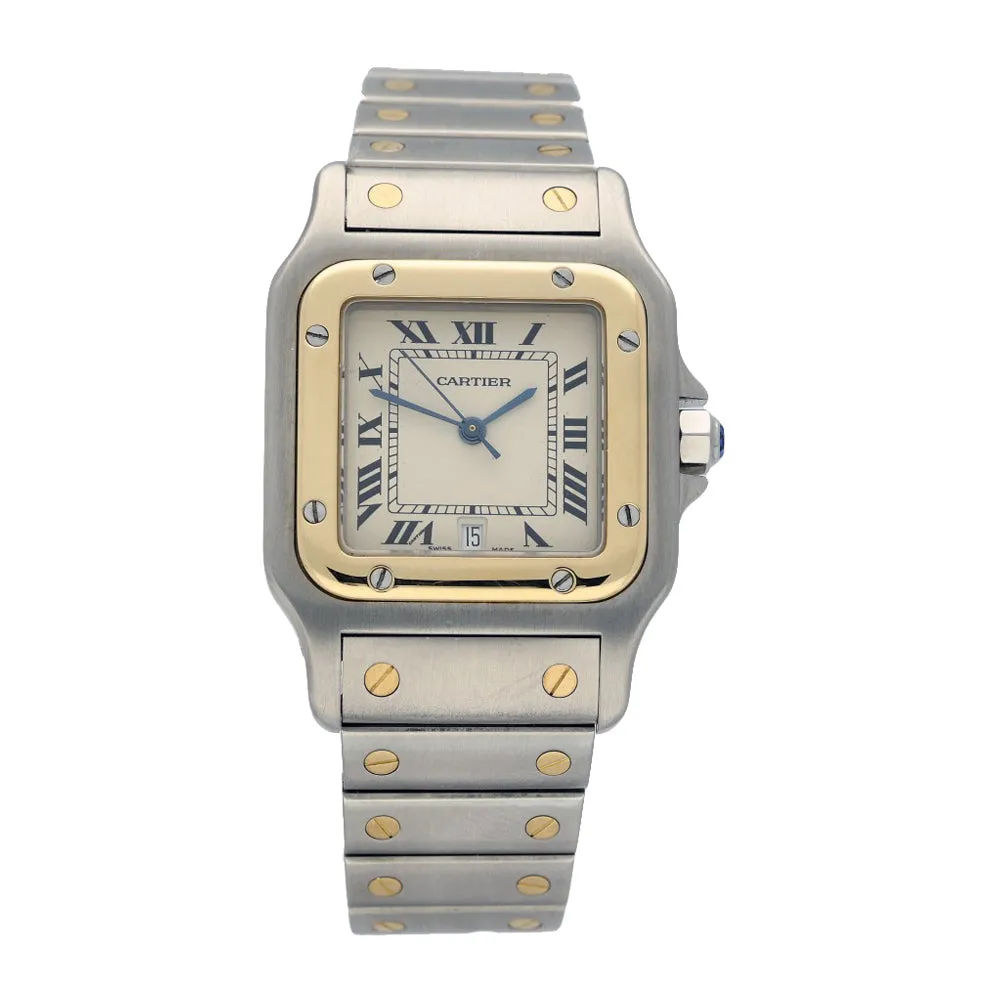 Pre-Owned Cartier Santos 1566 1995 Galbe Watch