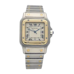 Pre-Owned Cartier Santos 1566 1995 Galbe Watch