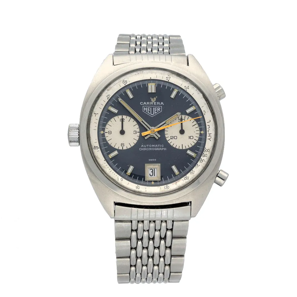 Pre-Owned Heuer 1153N Racing Dial 1970's Gay Frres Bracelet watch