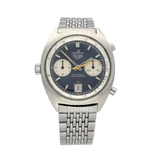 Pre-Owned Heuer 1153N Racing Dial 1970's Gay Frres Bracelet watch