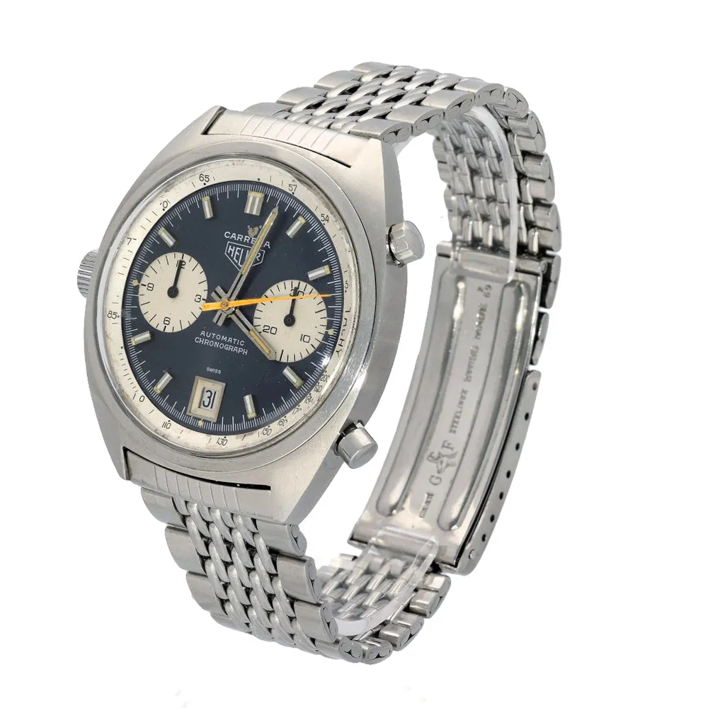 Pre-Owned Heuer 1153N Racing Dial 1970's Gay Frres Bracelet watch