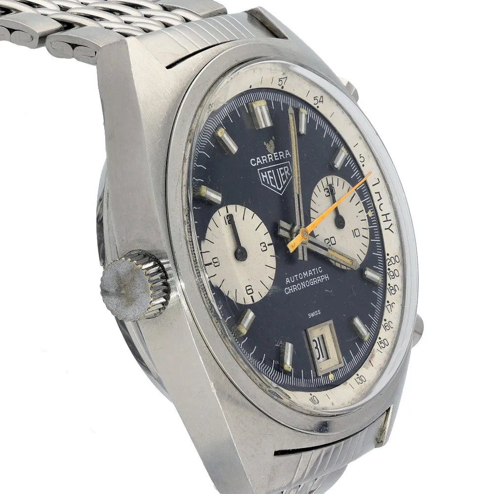 Pre-Owned Heuer 1153N Racing Dial 1970's Gay Frres Bracelet watch