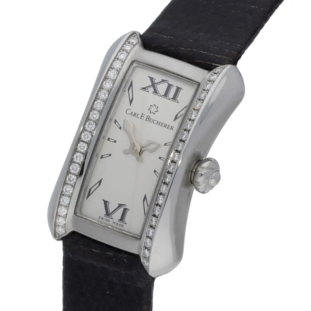 Pre-owned Ladies Carl Bucherer Diamond Set Cocktail Strap Watch