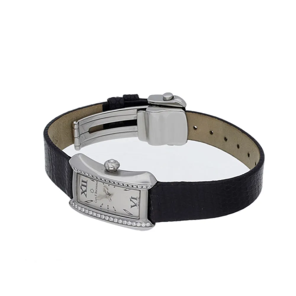 Pre-owned Ladies Carl Bucherer Diamond Set Cocktail Strap Watch