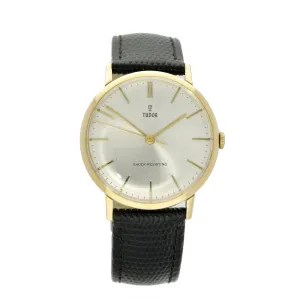 Pre-owned Men's 9ct Gold 34mm Tudor 1960's Manual Vintage Watch Ref 7035