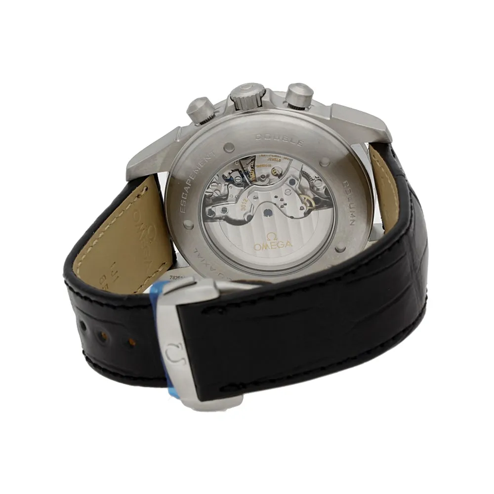 Pre-owned Men's Omega De Ville Chronoscope Co-Axial Rattrapante Strap Watch, 422.13.44.51.06.001