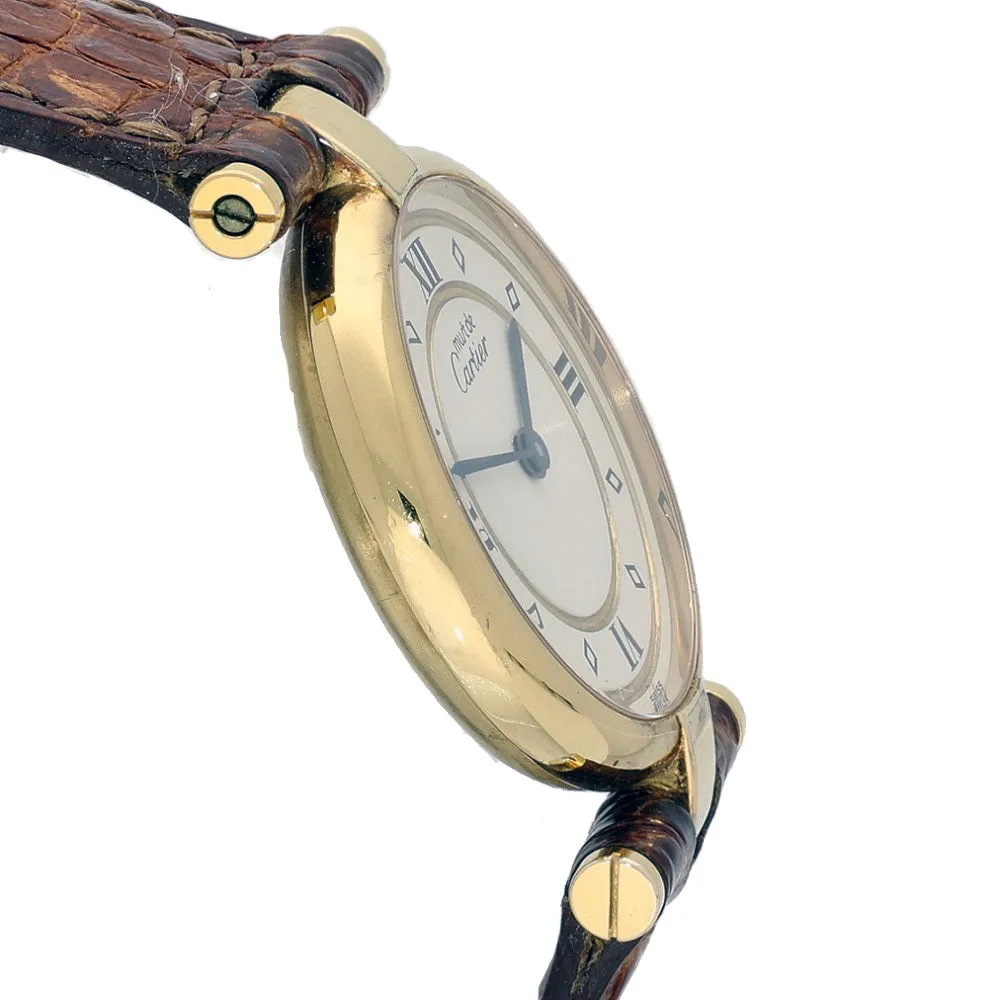 Pre-owned Must de Cartier Vendome 881002 Watch