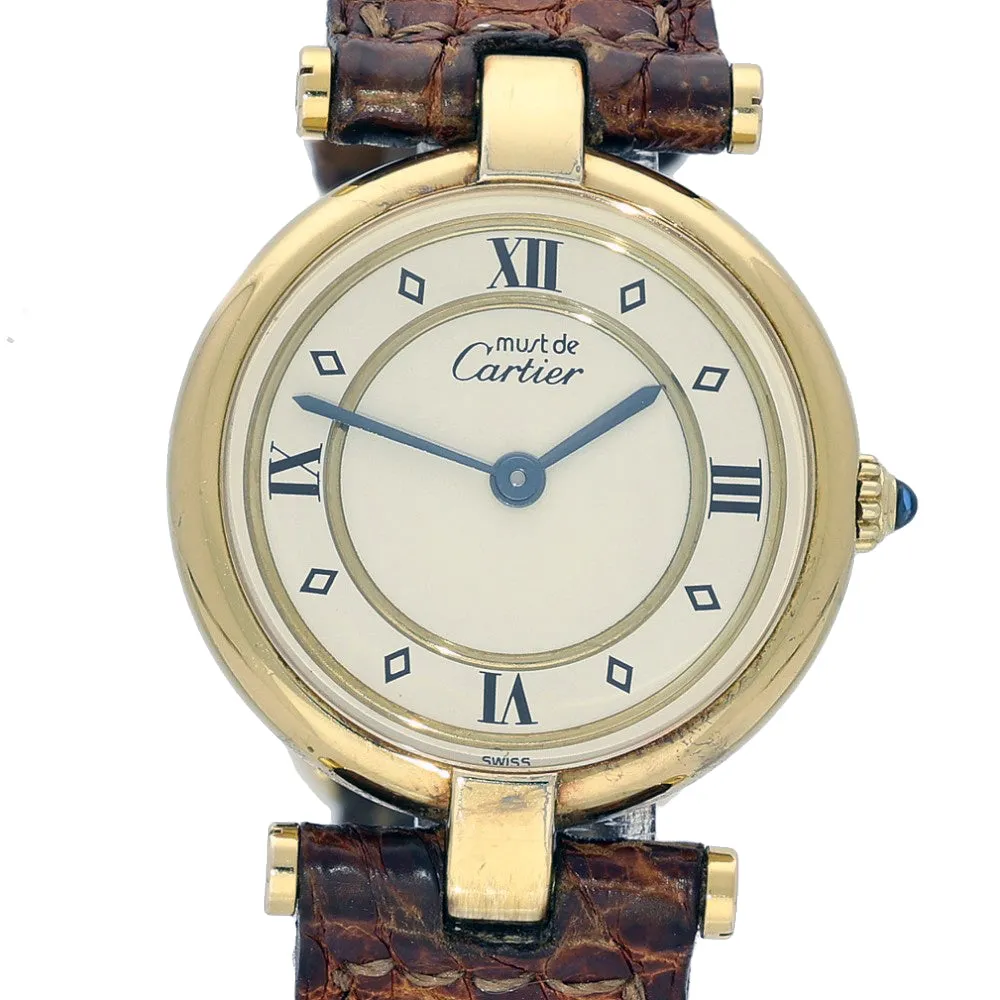 Pre-owned Must de Cartier Vendome 881002 Watch