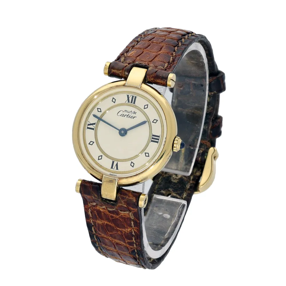 Pre-owned Must de Cartier Vendome 881002 Watch