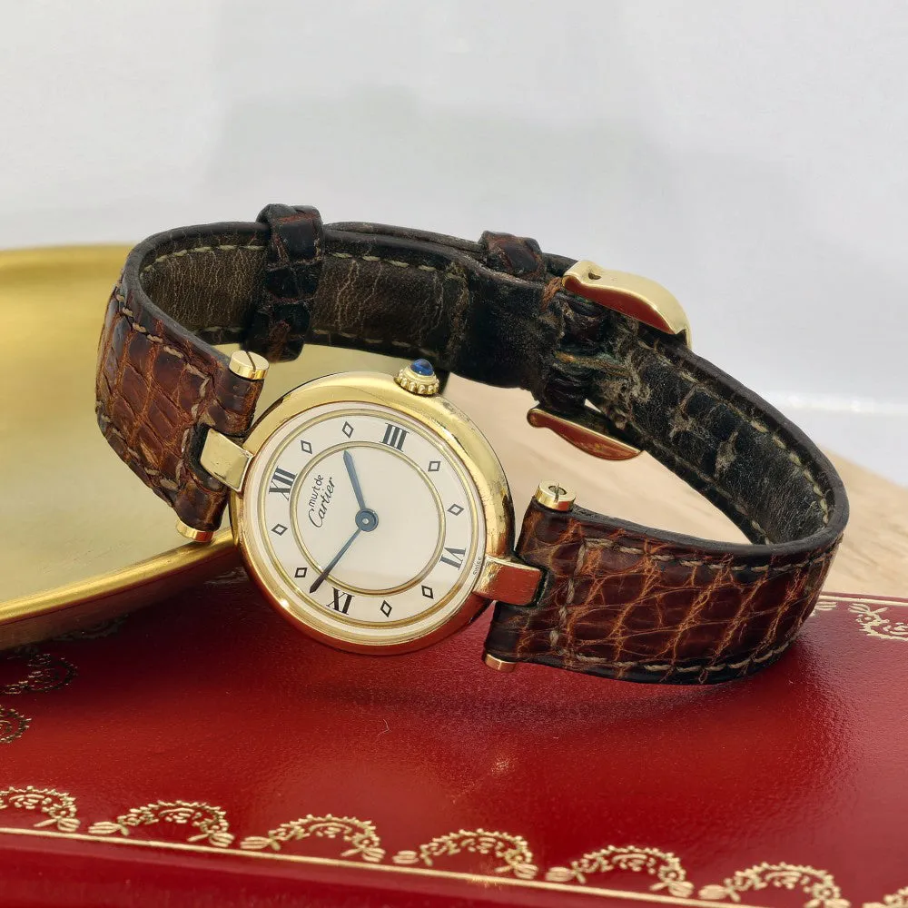 Pre-owned Must de Cartier Vendome 881002 Watch