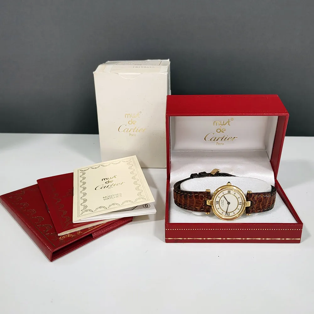Pre-owned Must de Cartier Vendome 881002 Watch