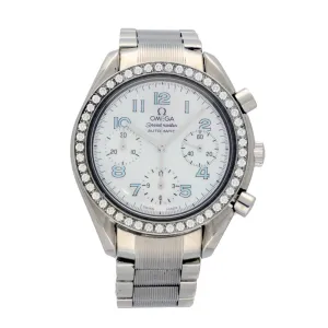 Pre-owned OMEGA Speedmaster Mother of Pearl and Diamond 3515.71.00 Watch