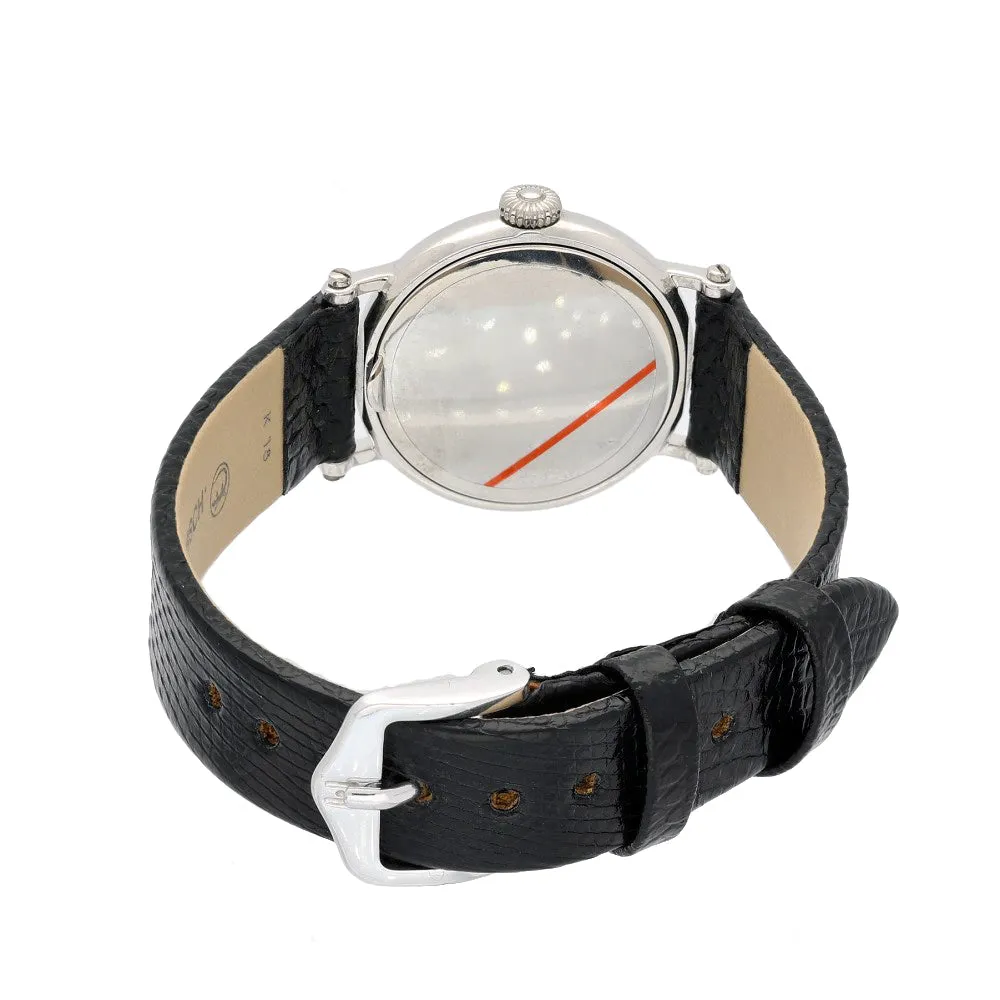 Pre-owned Patek Philippe Calatrava Officer 18ct White Gold Ladies Watch 4860G