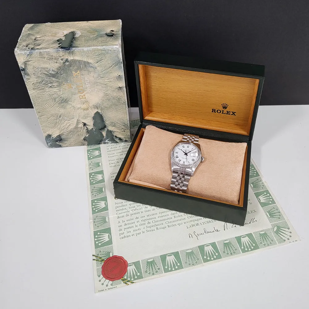 Pre-owned Rolex Datejust Buckley Dial 16030 1979 Watch
