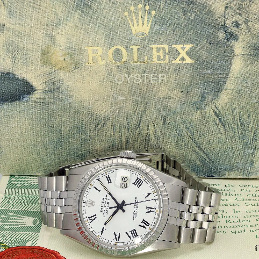 Pre-owned Rolex Datejust Buckley Dial 16030 1979 Watch