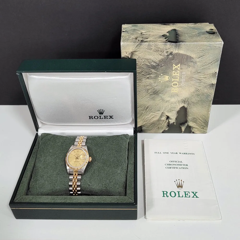Pre-owned Rolex Ladies Datejust 69173 1988 Watch