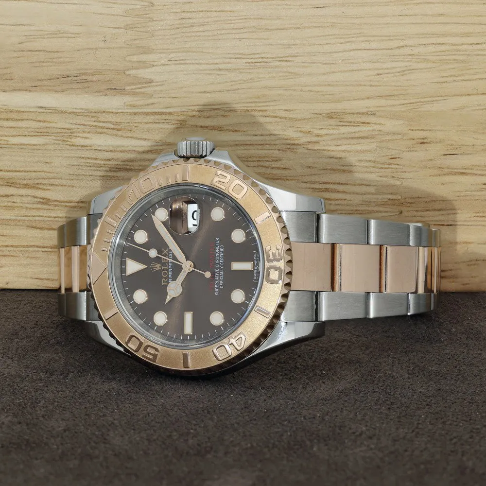 Pre-owned Rolex "Chocolate" Yacht Master 40mm 116621 2017 Watch