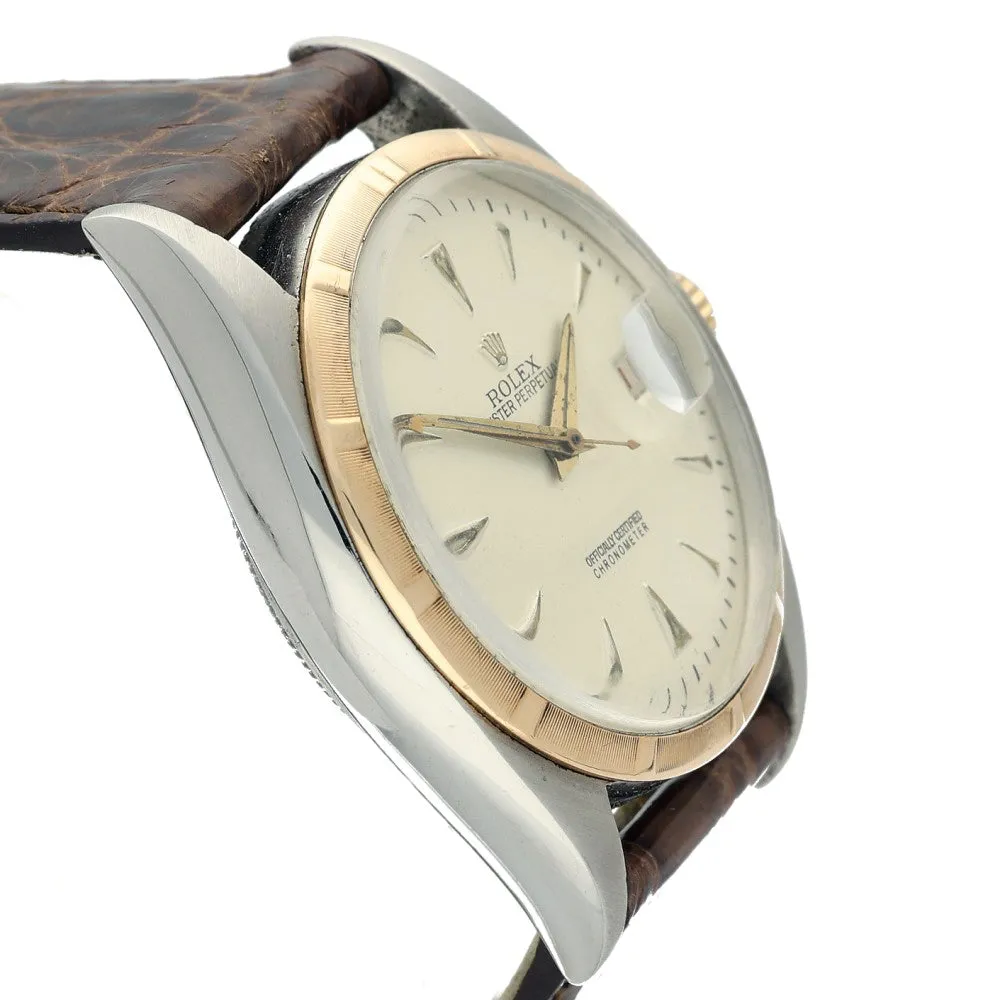 Pre-owned Vintage Rose gold Rolex Date just 1940's Watch