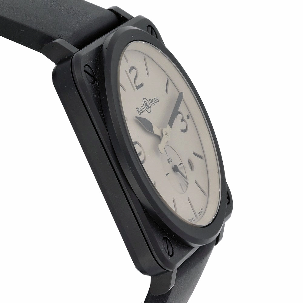 Pre-owned Bell & Ross Aviator BRS-DESERT-CEM Watch