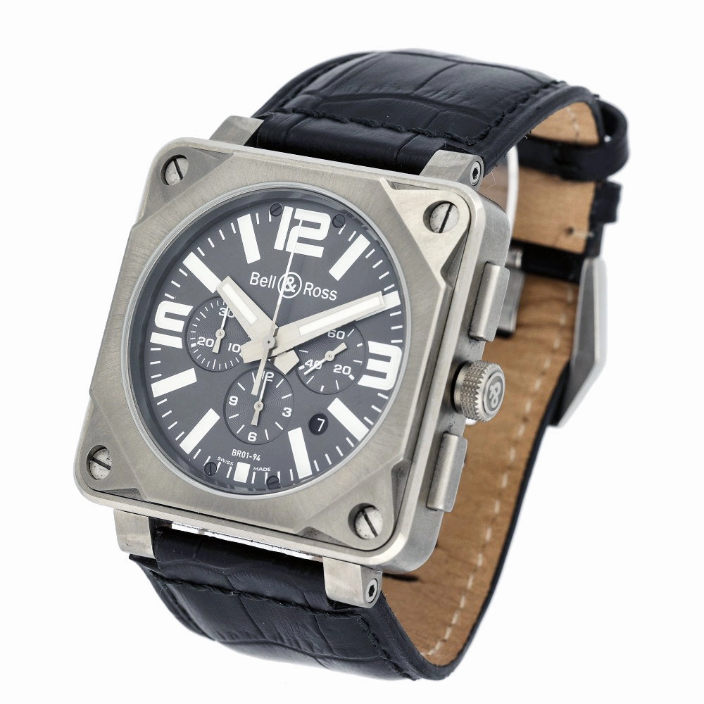 Pre-owned Bell & Ross BR01-94 Titanium Watch