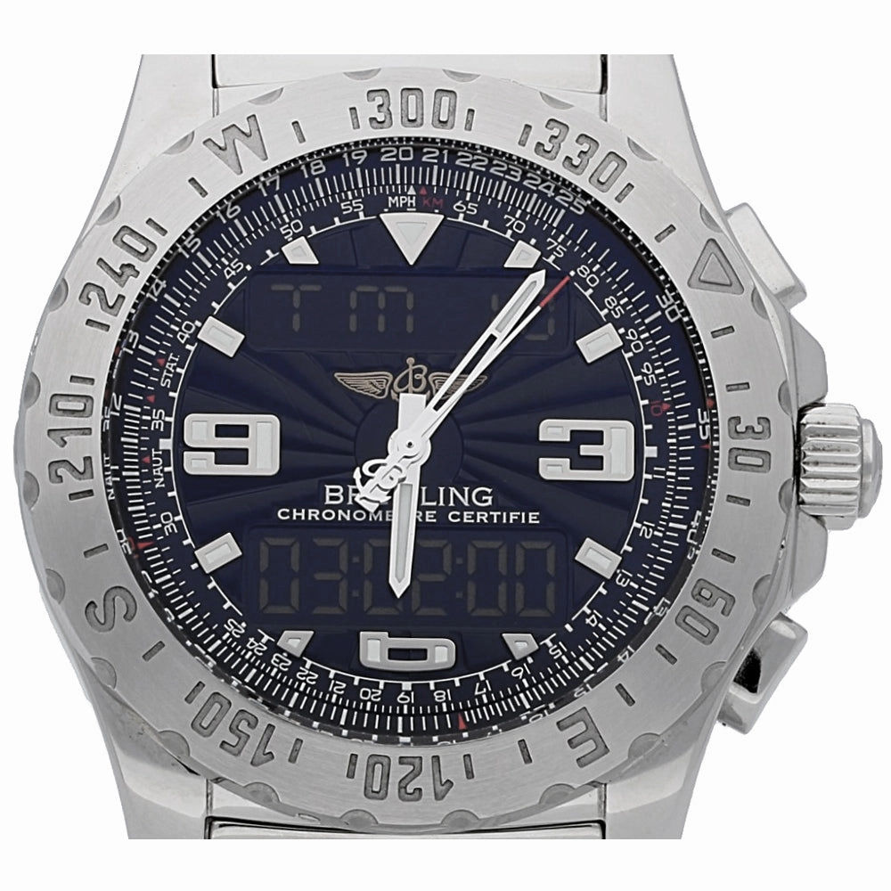 Pre-owned Breitling Airwolf Chronograph A78363 Steel 2007 Box and Papers