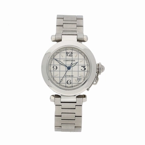 Pre-owned Cartier Pasha Automatic Stainless Steel Bracelet Watch, 2324