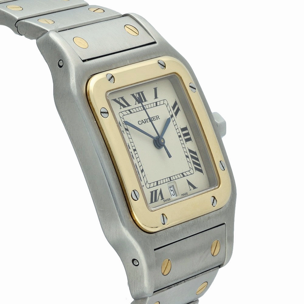 Pre-Owned Cartier Santos 1566 1995 Galbe Watch