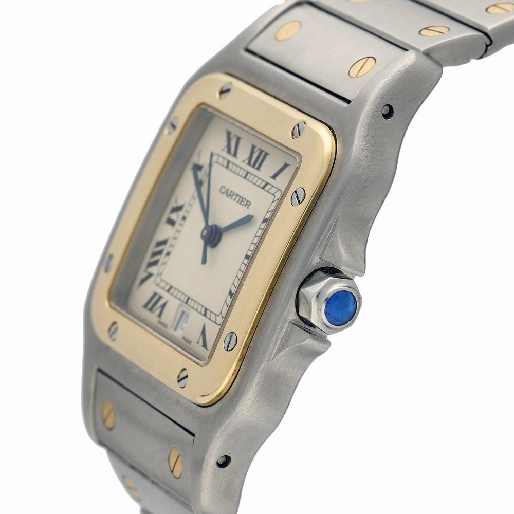 Pre-Owned Cartier Santos 1566 1995 Galbe Watch