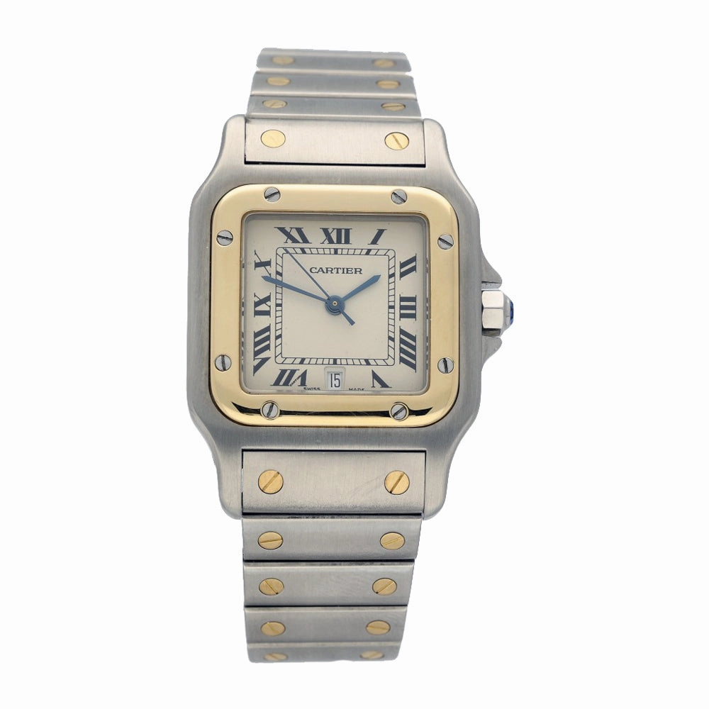 Pre-Owned Cartier Santos 1566 1995 Galbe Watch