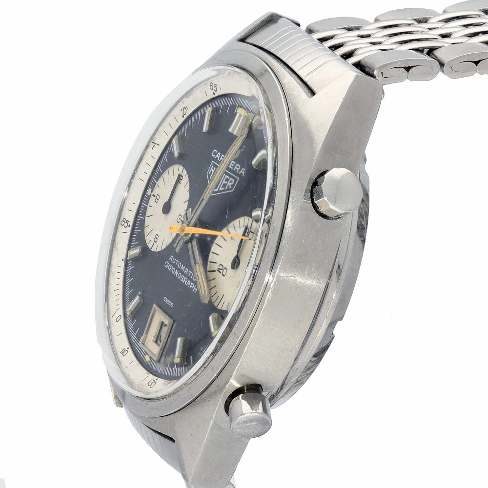 Pre-Owned Heuer 1153N Racing Dial 1970's Gay Frres Bracelet watch