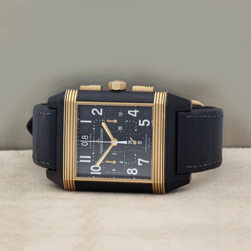 Pre-Owned Jaeger-LeCoultre Reverso Squadra GMT 230.r.45 Watch