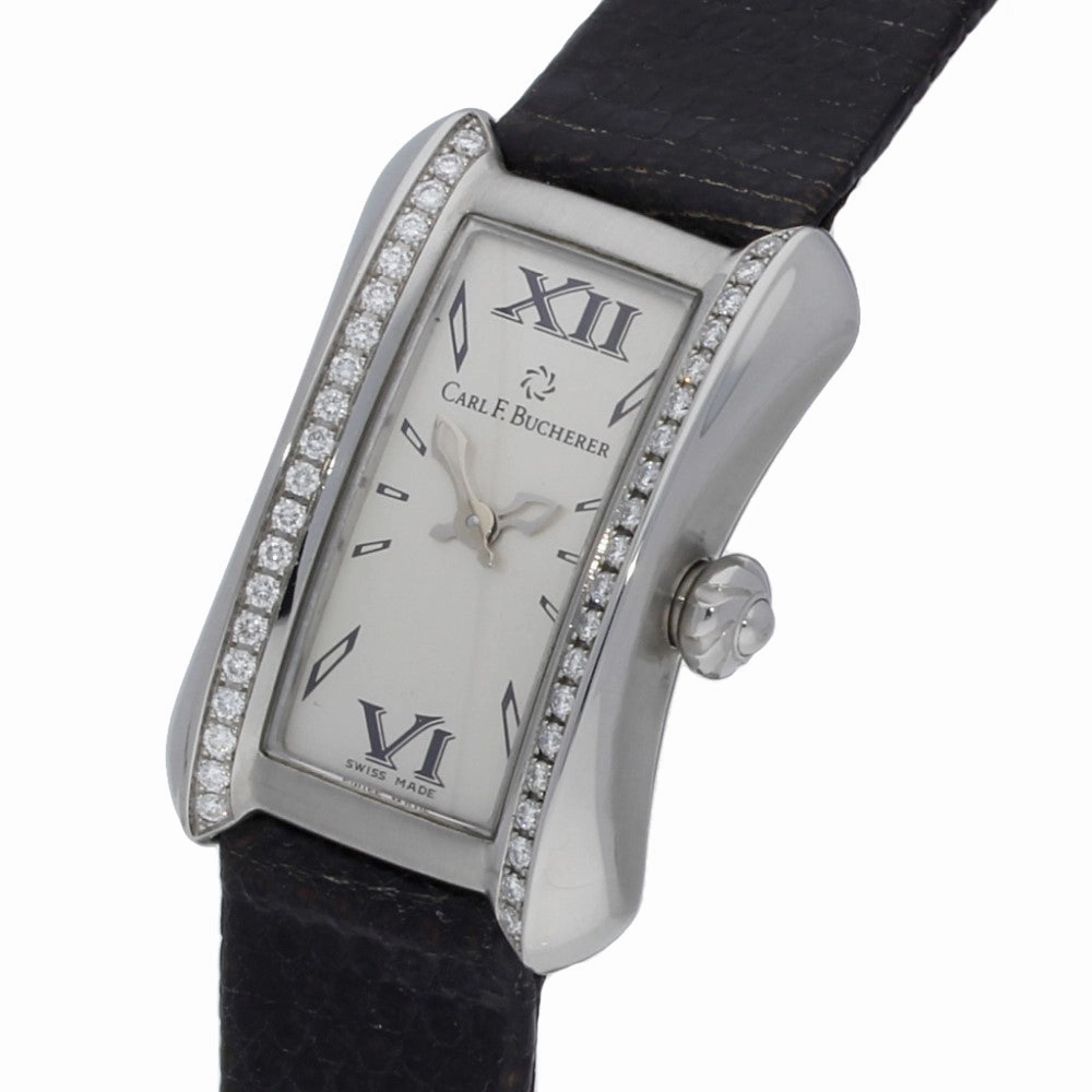 Pre-owned Ladies Carl Bucherer Diamond Set Cocktail Strap Watch